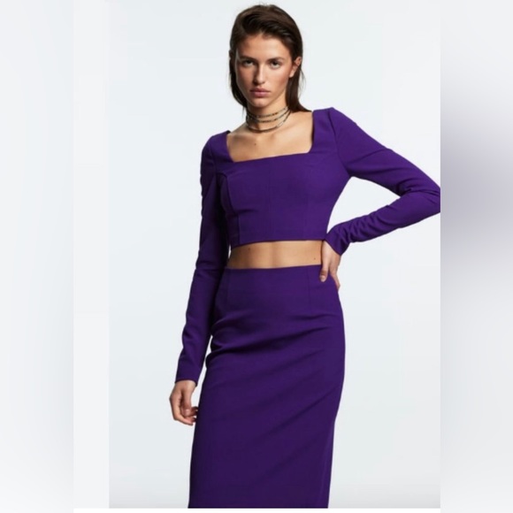 Zara Dresses & Skirts - ZARA Fabulous CO-ORD set of tube skirt with matching crop top🔥 Rare Find❣️❣️